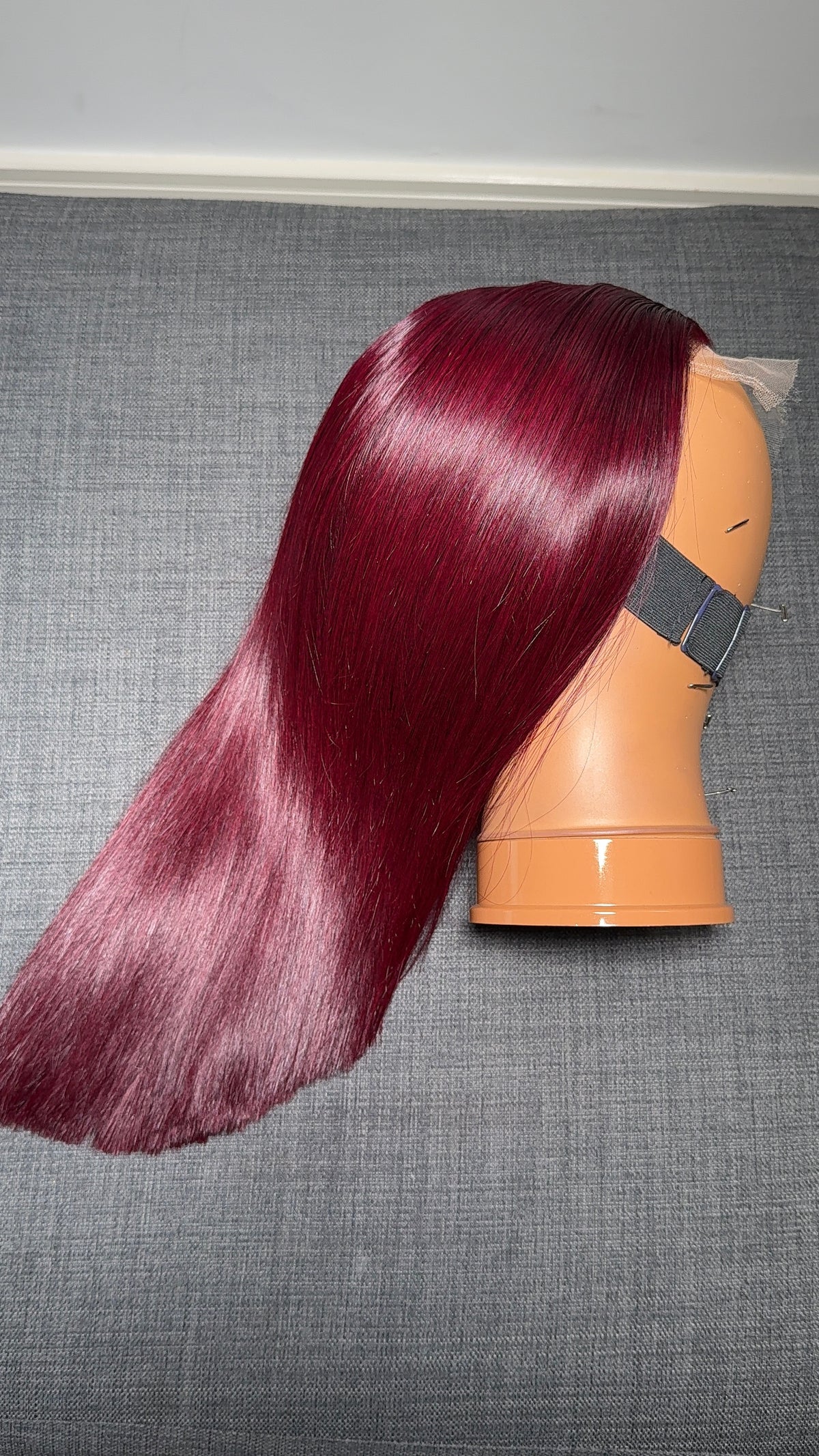 Burgundy bone straight