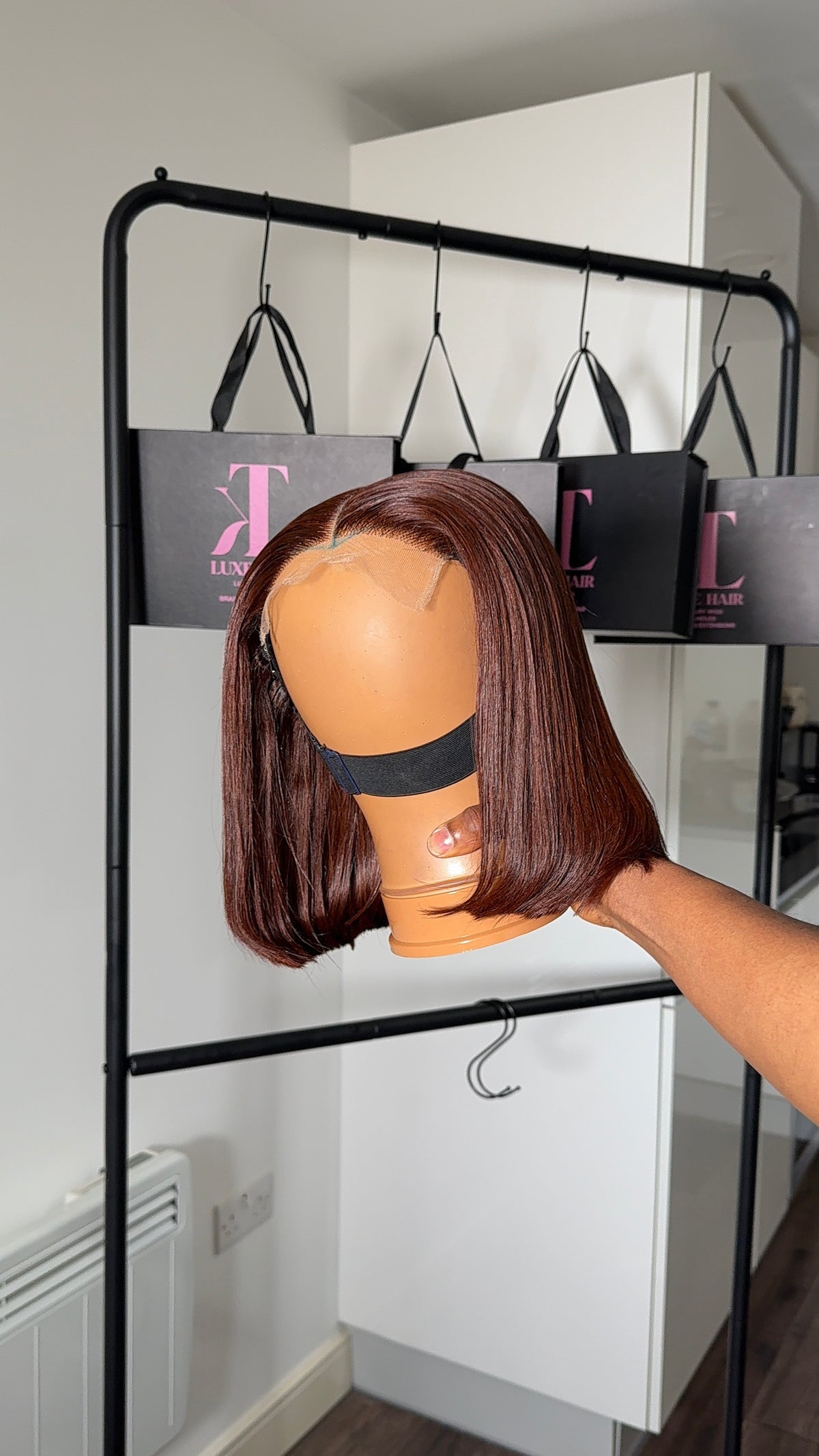 Chestnut bob wig