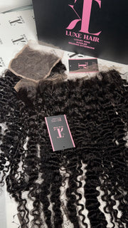 Burmese curls closure and frontal  Hd lace