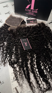 Burmese curls closure and frontal  Hd lace