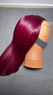 Burgundy bone straight